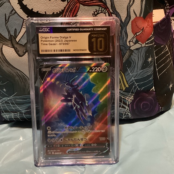 Pokemon Other - CGC pristine  10 Origin Forme Dialga V Pokémon Japanese alt Holo slab